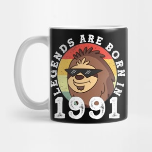 Birthday 30 Thirty Round Birthday Vintage Retro Mug